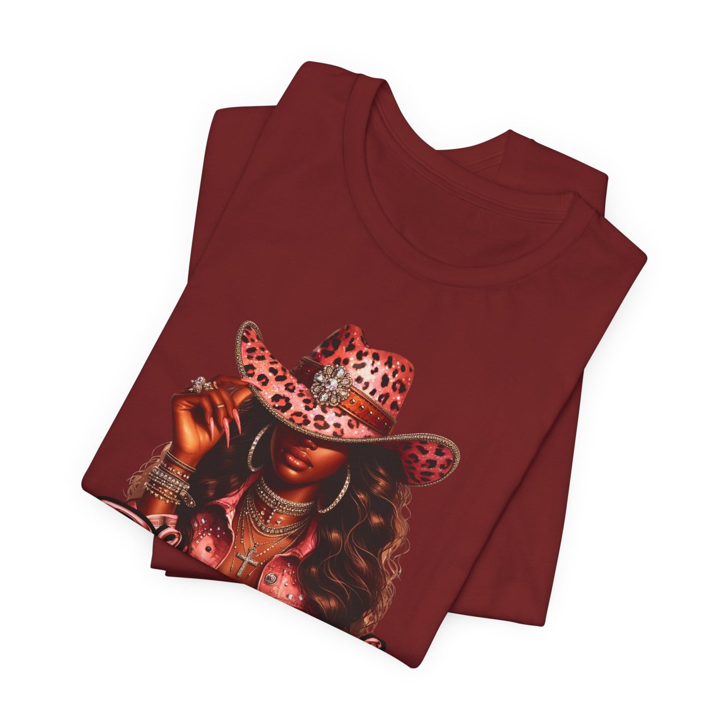 "Blessed" - Inspirational Faith Based Women's Cotton T-shirt, Cowgirl Graphic