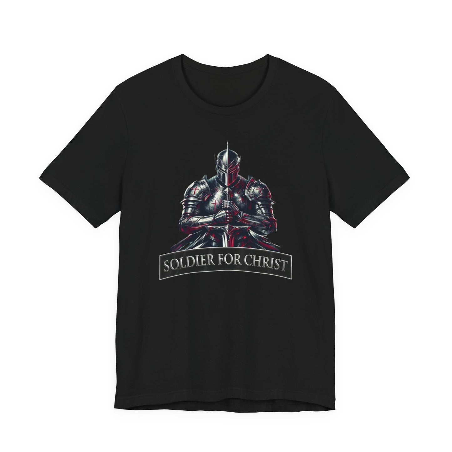 "Soldier for Christ Tee" - inspirational Christian Men's Shirt, Faith-Based Gift