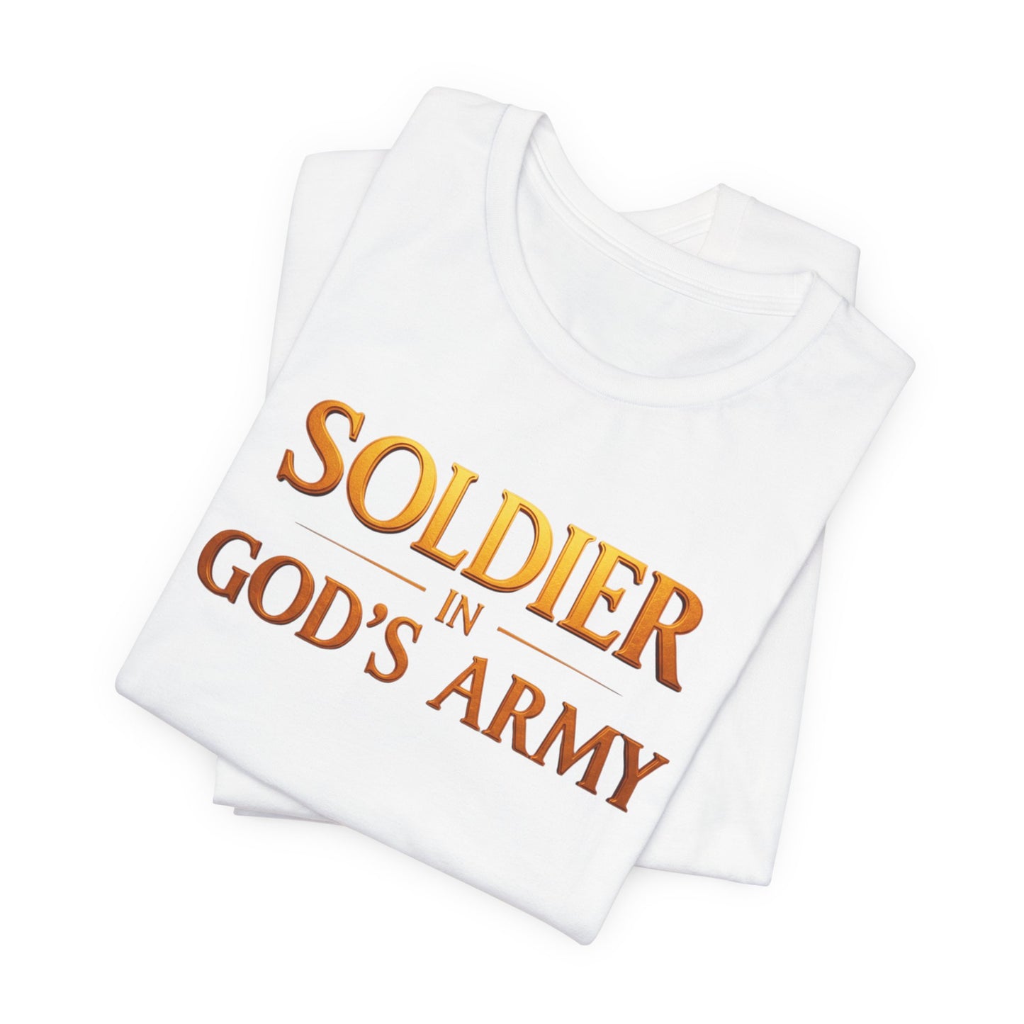"Soldier in God’s Army" Christian Faith Men's T-Shirt