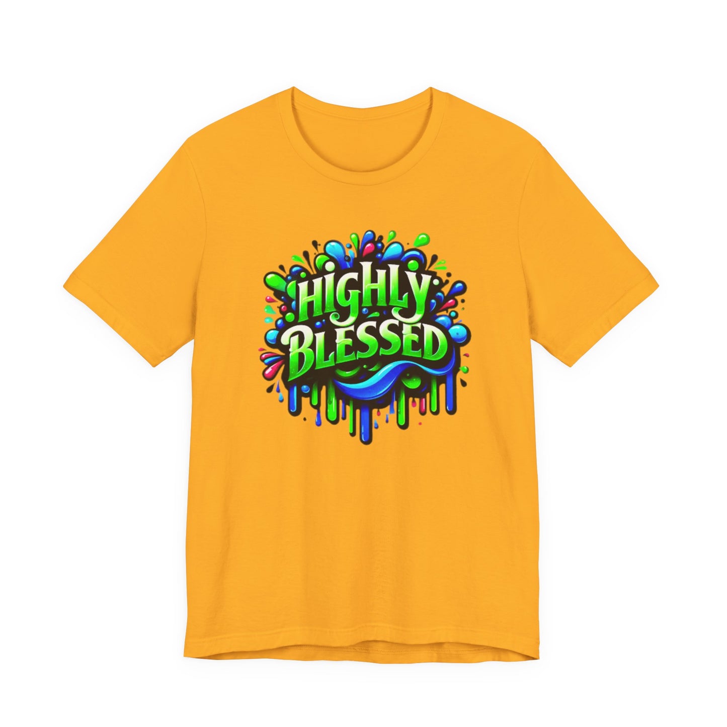 "Highly Blessed" -  Motivational Graphic Faith Based Women's Cotton T-shirt