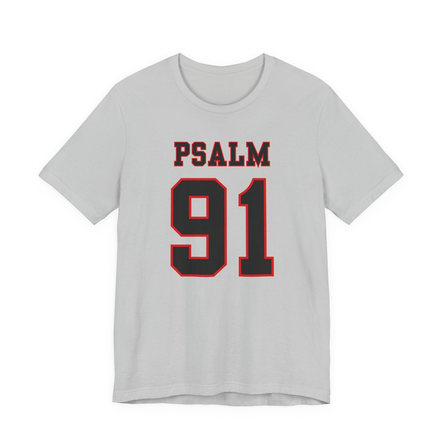 Psalm 91 - Football Jersey Style Men’s Christian Faith T-shirt