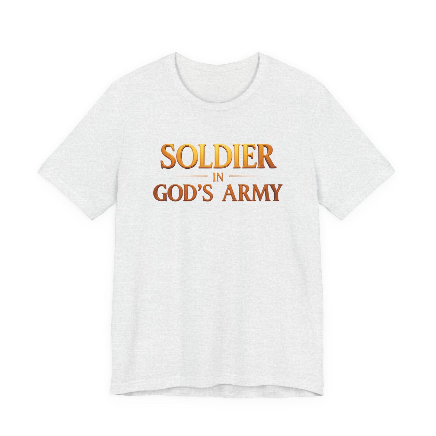 "Soldier in God’s Army" Christian Faith Men's T-Shirt