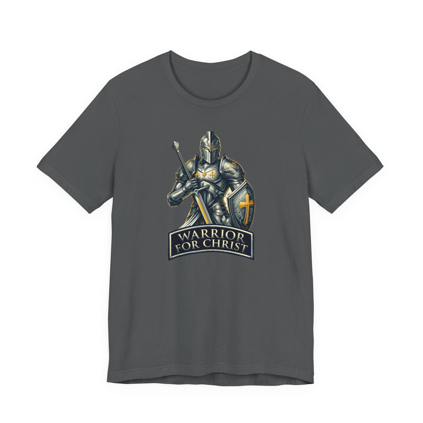 "Warrior for Christ" T-shirt - Inspirational Christian Men's Shirt - Faith-Based Gift