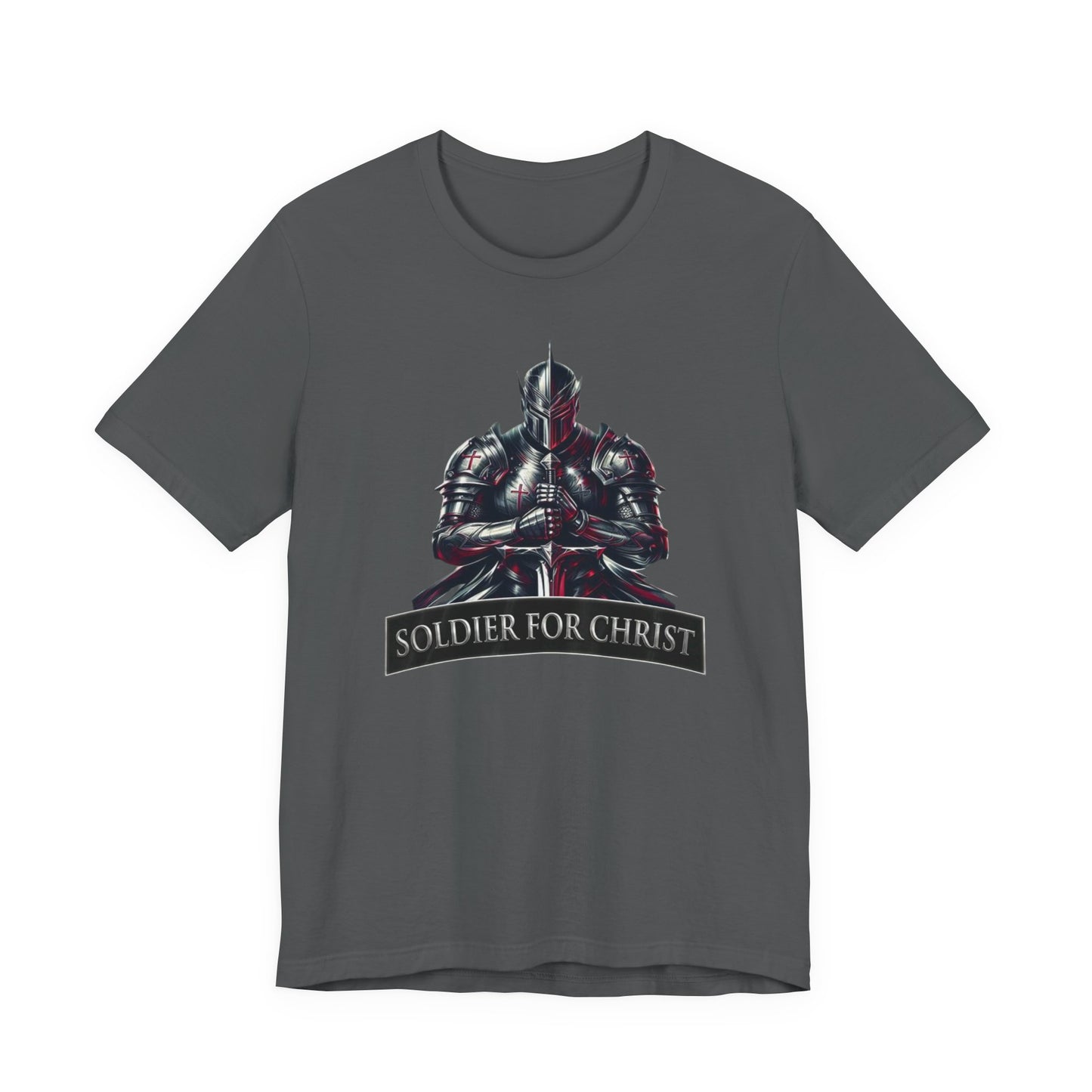 "Soldier for Christ Tee" - inspirational Christian Men's Shirt, Faith-Based Gift