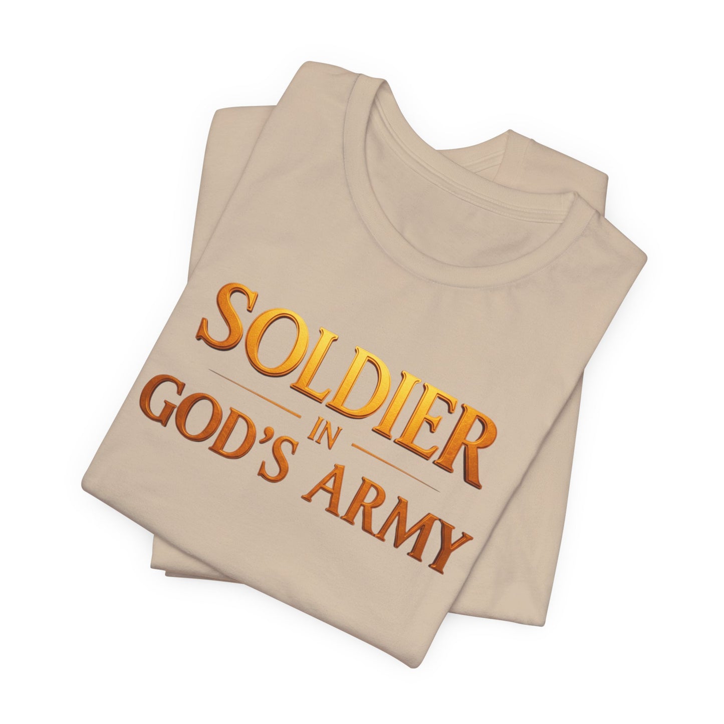 "Soldier in God’s Army" Christian Faith Men's T-Shirt
