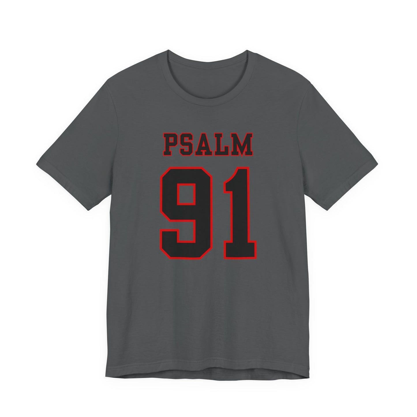 Psalm 91 - Football Jersey Style Men’s Christian Faith T-shirt