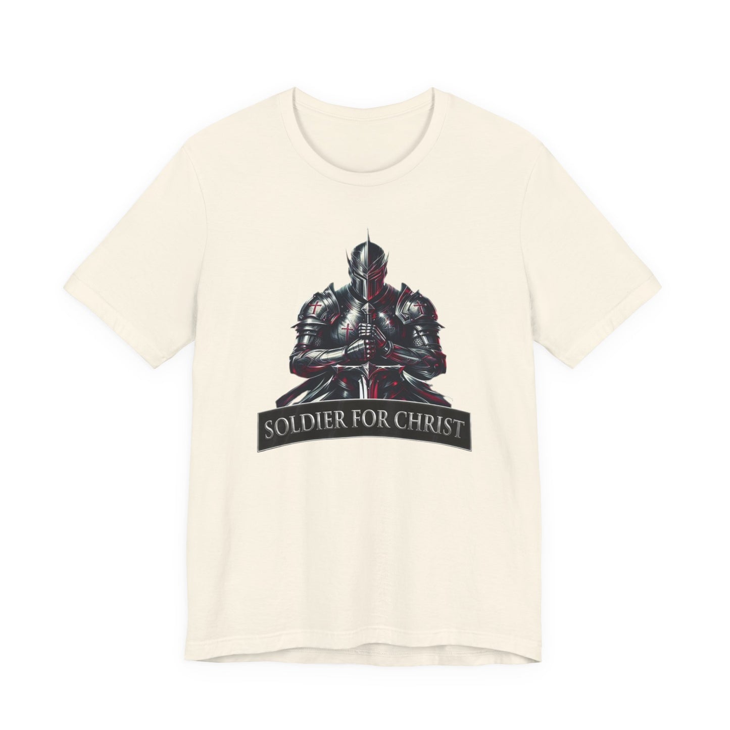 "Soldier for Christ Tee" - inspirational Christian Men's Shirt, Faith-Based Gift