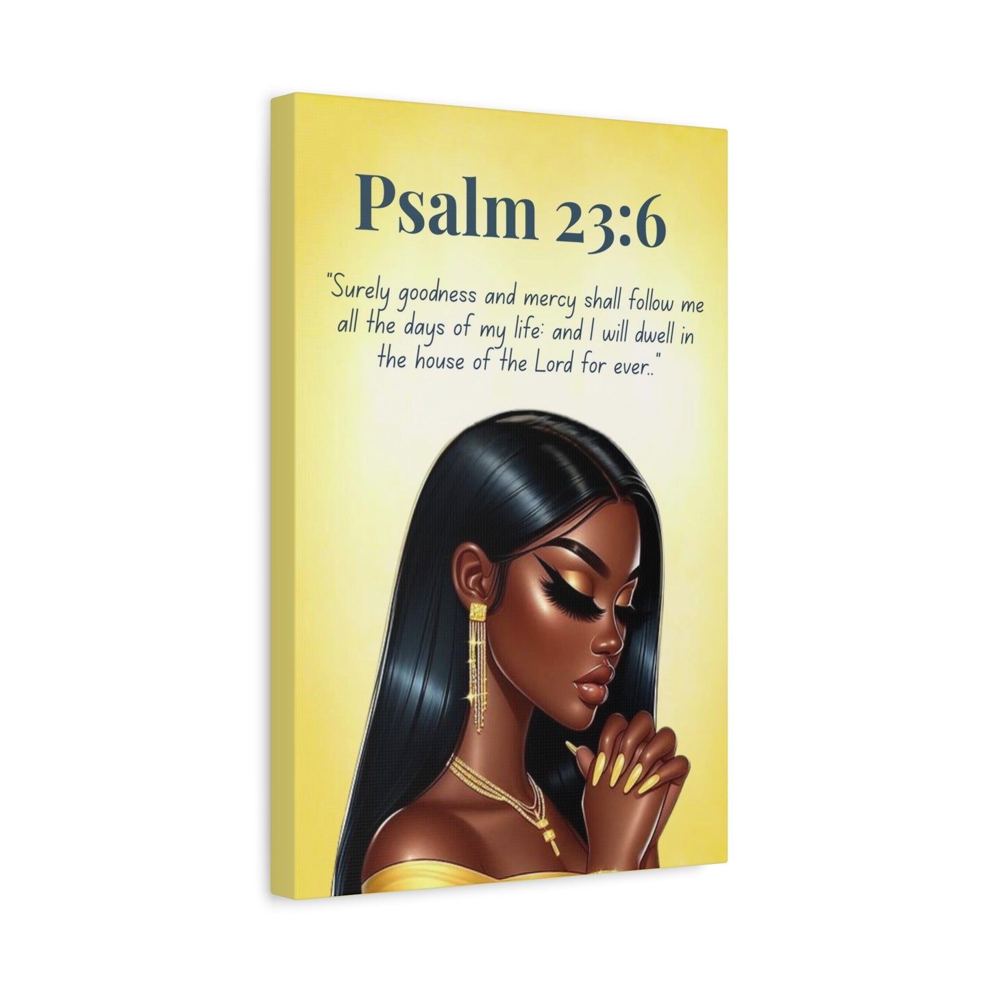 Prayer Warriors Collection – Psalm 23:6 - Bible Verse Wall Art, Christian Faith Gift