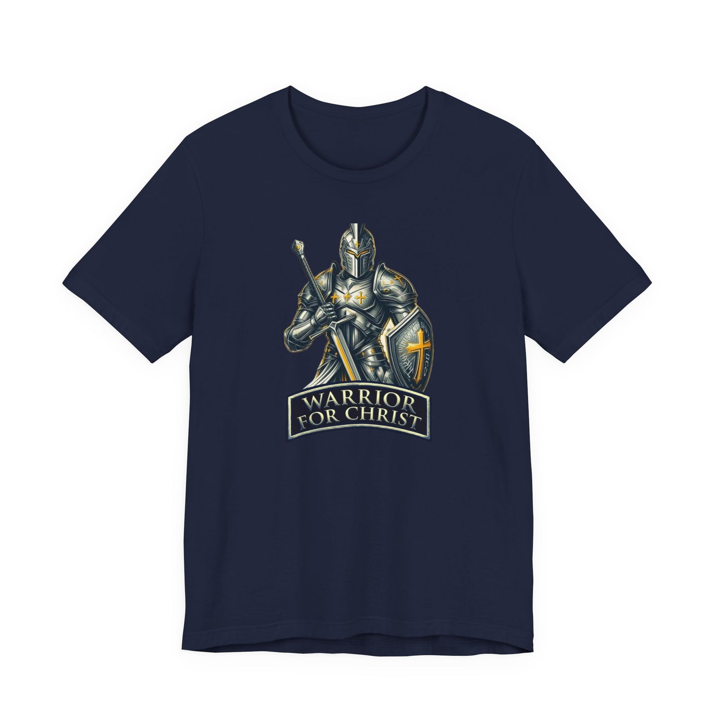 "Warrior for Christ" T-shirt - Inspirational Christian Men's Shirt - Faith-Based Gift