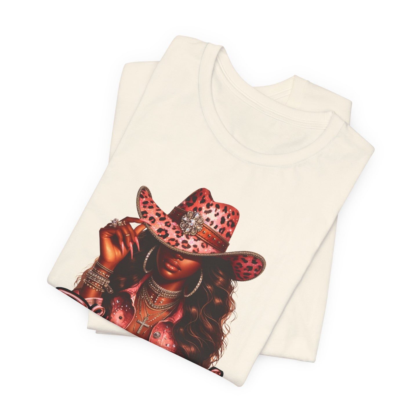 "Blessed" - Inspirational Faith Based Women's Cotton T-shirt, Cowgirl Graphic