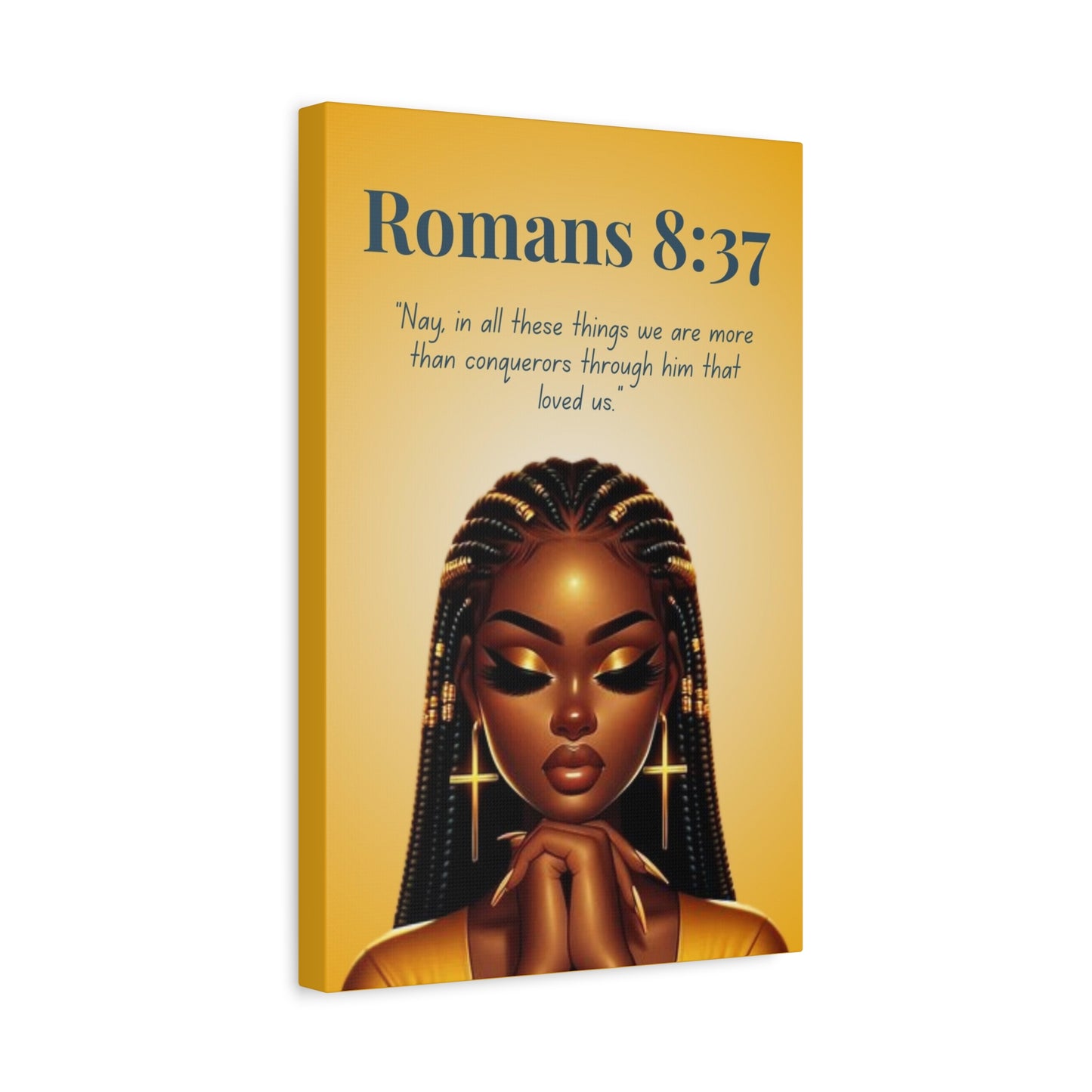 Fearless Triumph Collection – Romans 8:37 - Bible Scripture Canvas, Christian  Wall Art