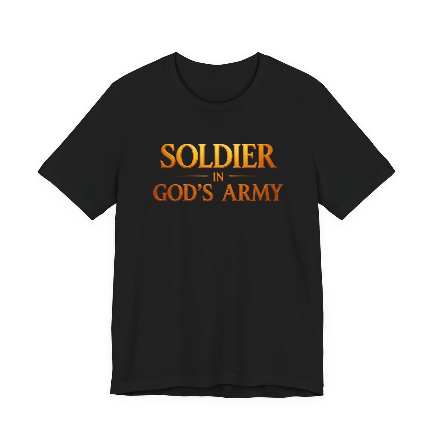"Soldier in God’s Army" Christian Faith Men's T-Shirt