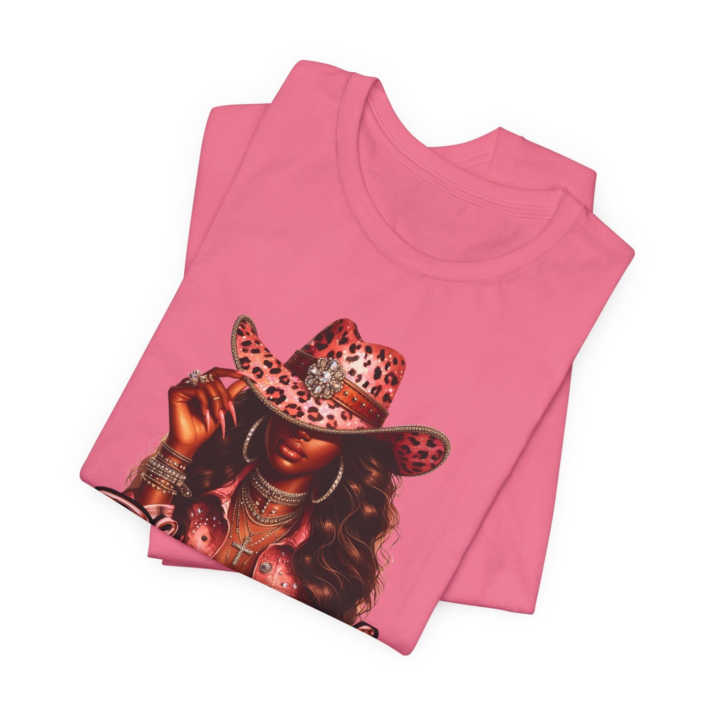 "Blessed" - Inspirational Faith Based Women's Cotton T-shirt, Cowgirl Graphic