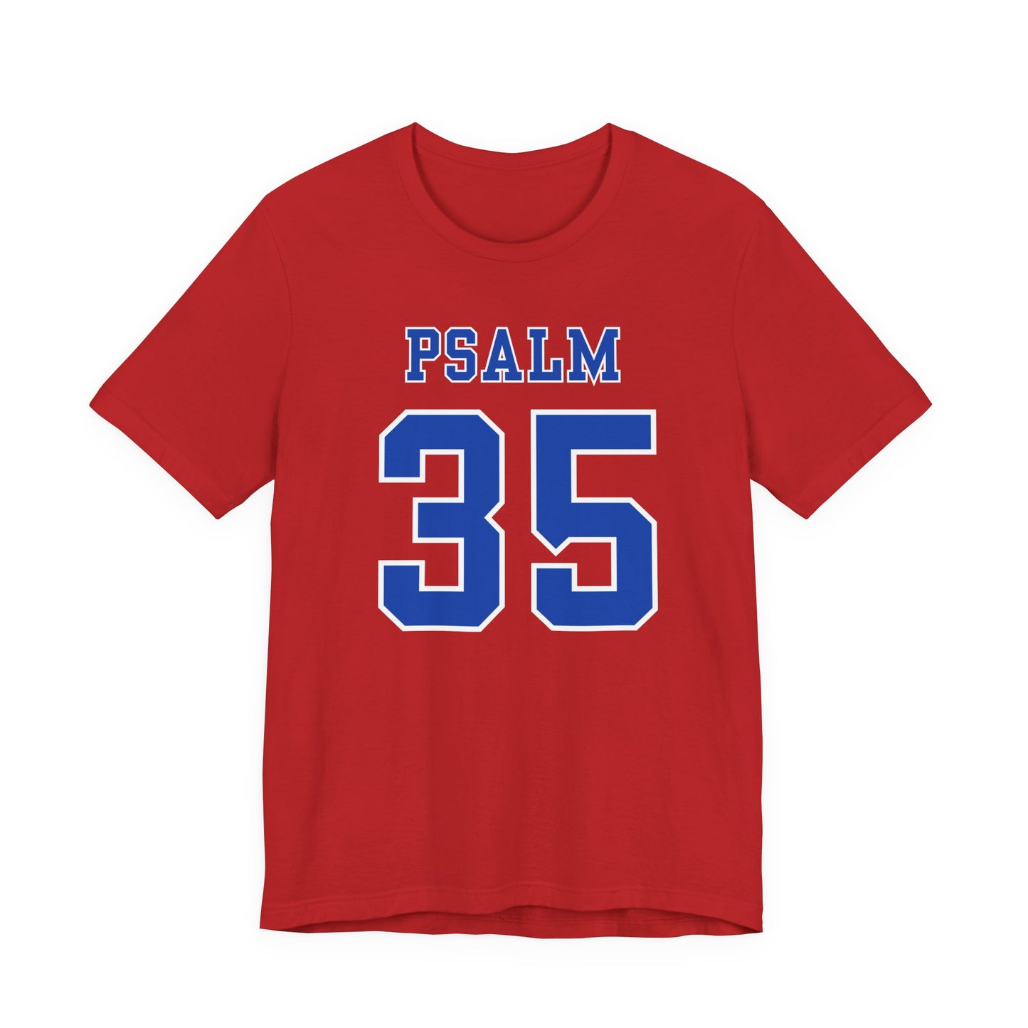 Psalm 35 - Motivational Faith Jersey Sports Style Men's Christian T-shirt