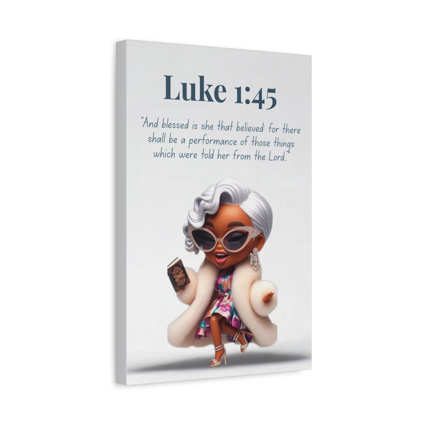 Unshakeable Faith Collection - Luke 1:45 - Bible Verse Decor, Inspirational Wall Art