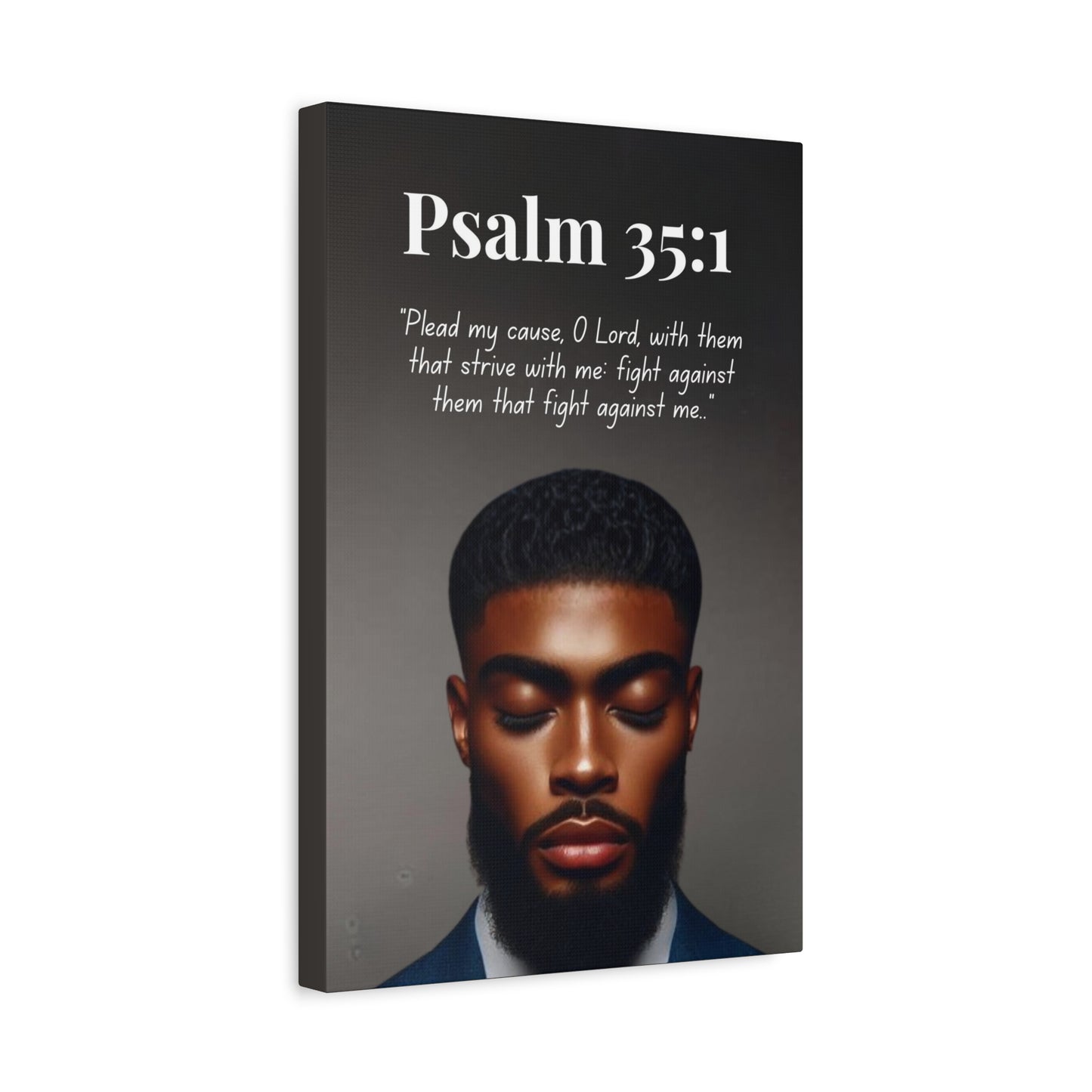 Men of Faith Collection – Psalm 35:1 -  Bible Verse Wall Art, Christian Home Décor
