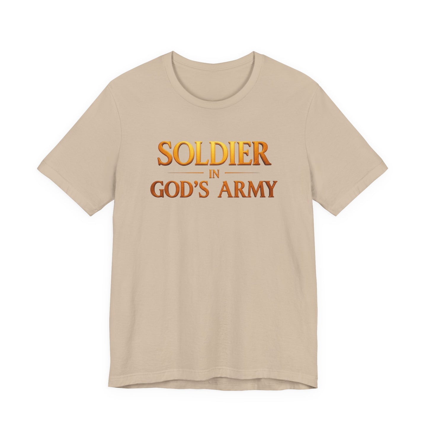"Soldier in God’s Army" Christian Faith Men's T-Shirt