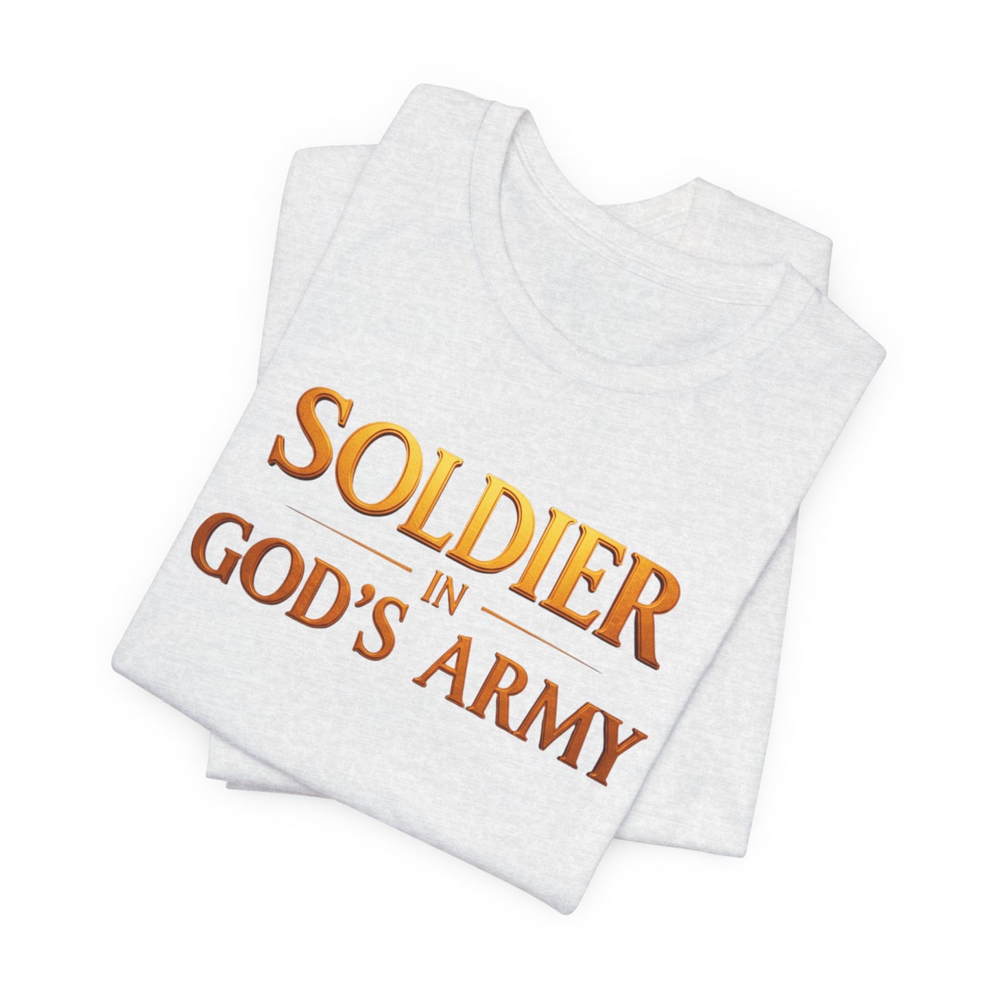 "Soldier in God’s Army" Christian Faith Men's T-Shirt