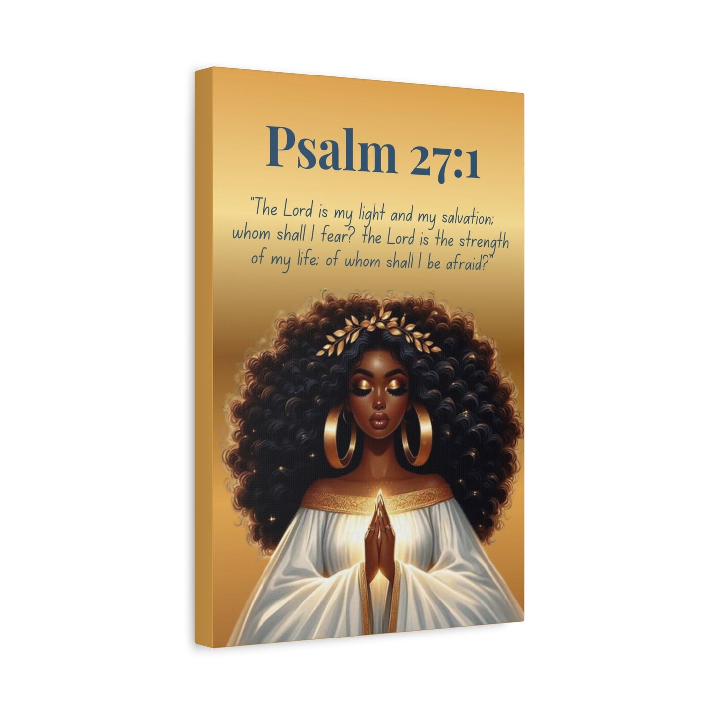Eyes On The Lord Collection – Psalm 27:1 - Christian Wall Art, Gift for Women