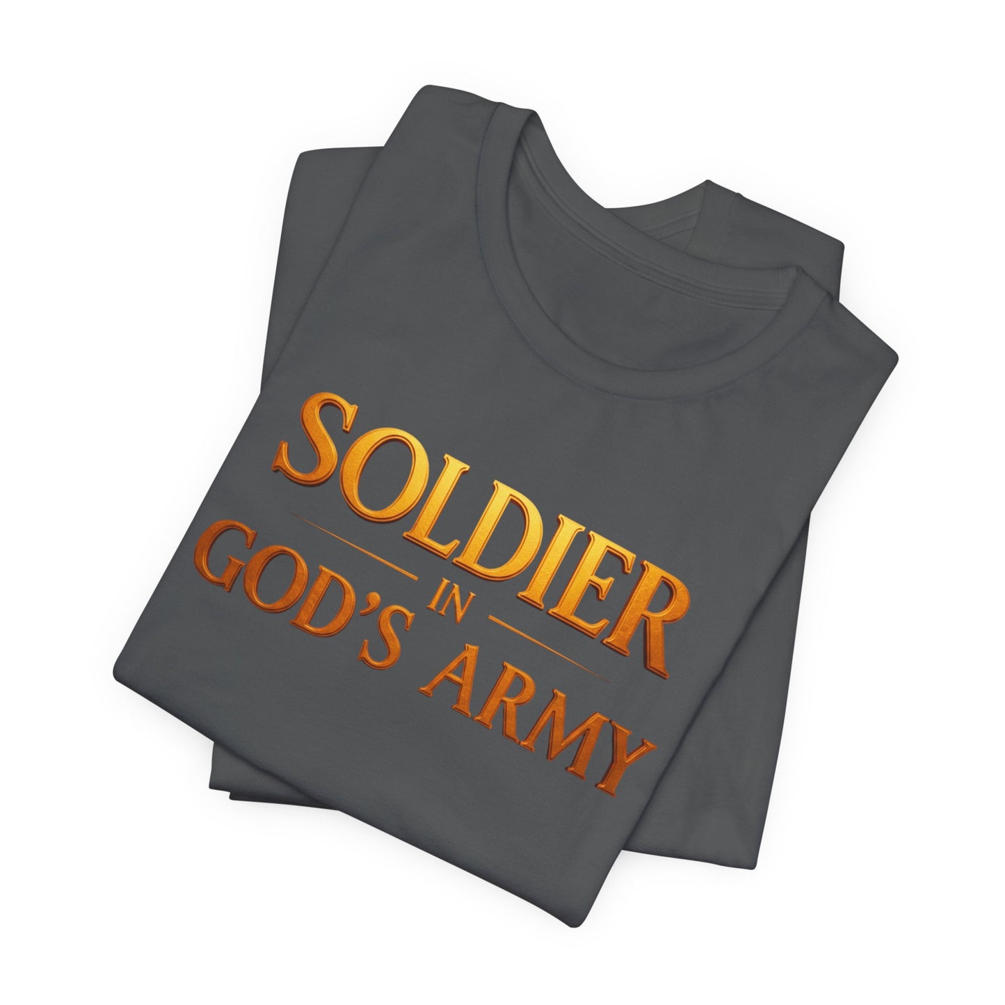 "Soldier in God’s Army" Christian Faith Men's T-Shirt