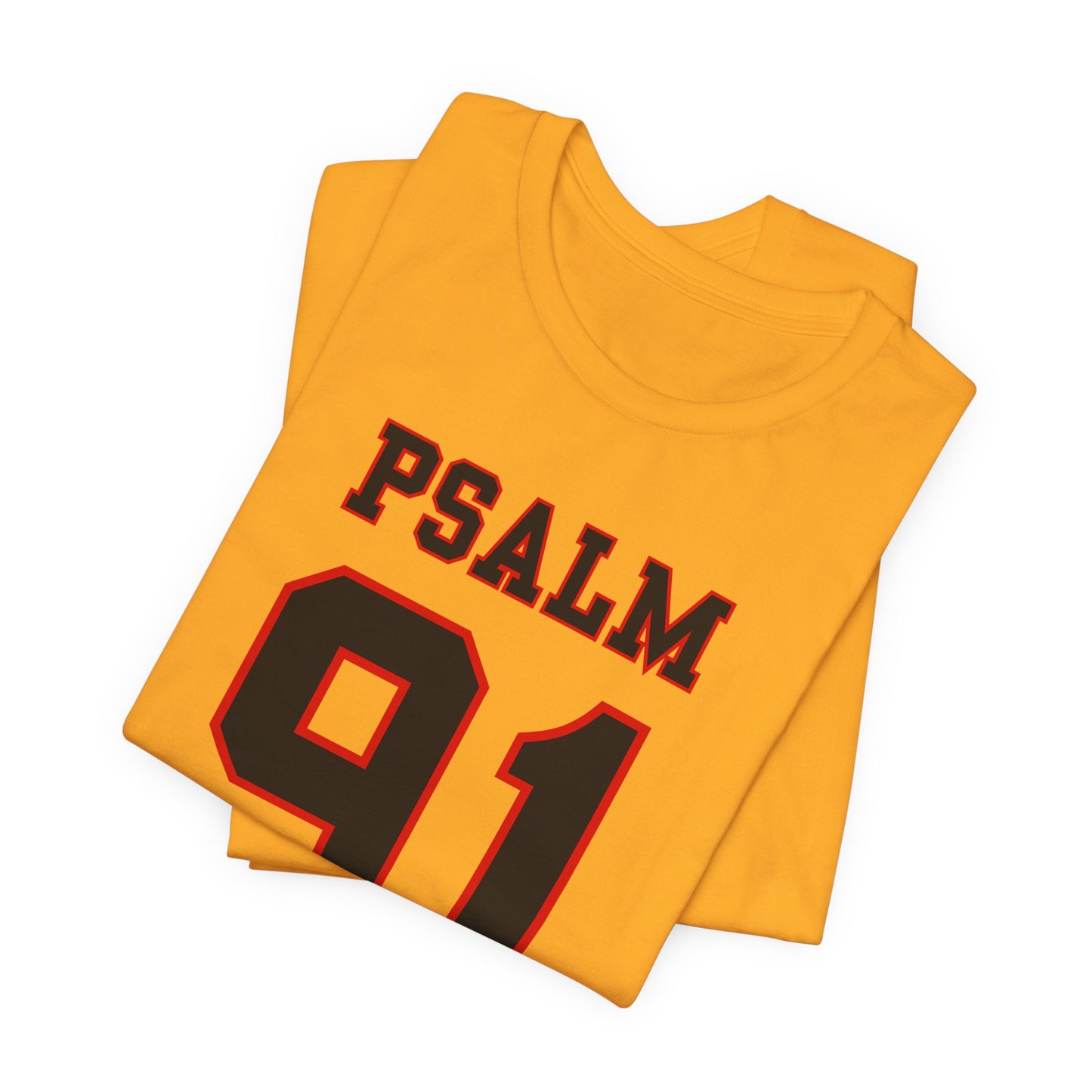 Psalm 91 - Football Jersey Style Men’s Christian Faith T-shirt