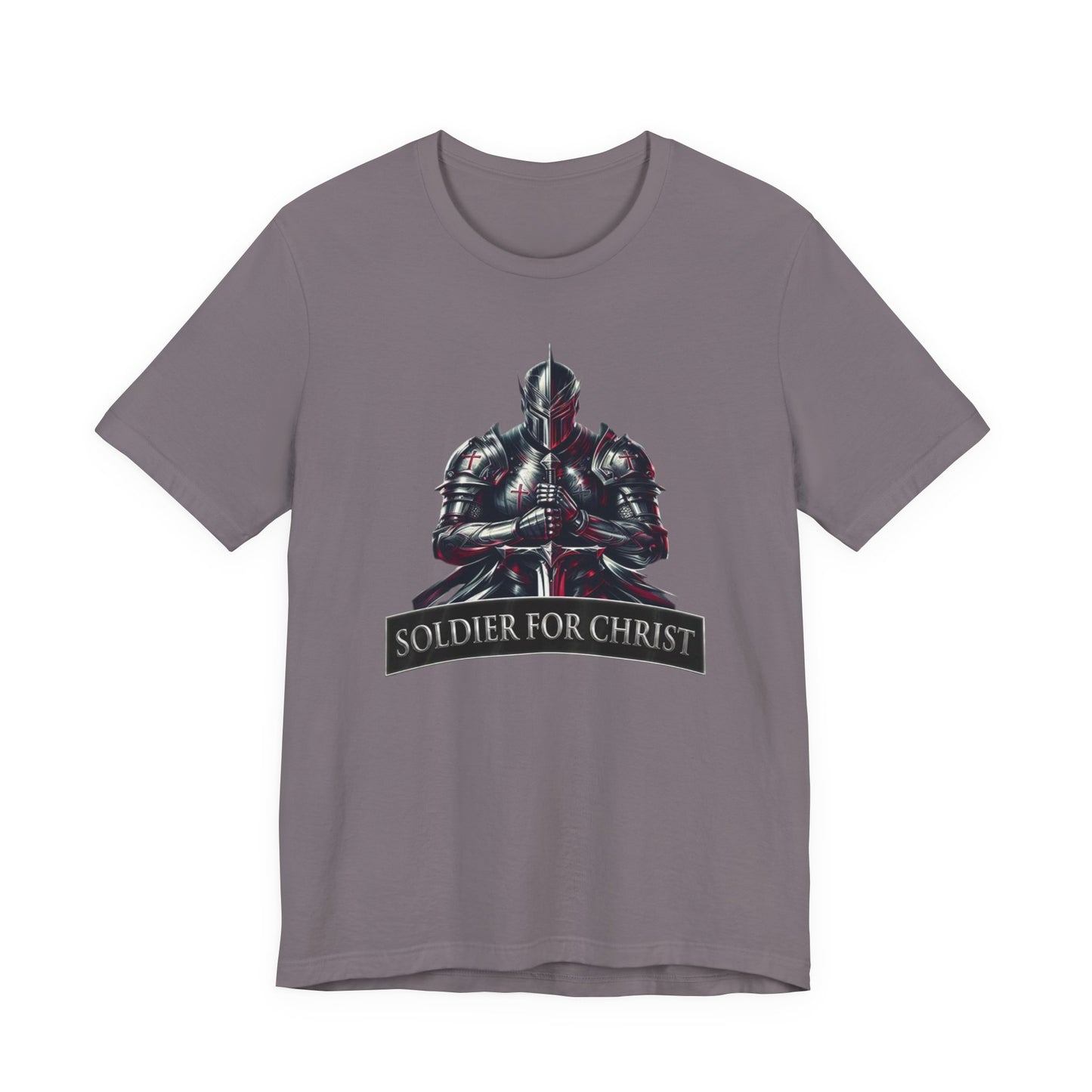 "Soldier for Christ Tee" - inspirational Christian Men's Shirt, Faith-Based Gift