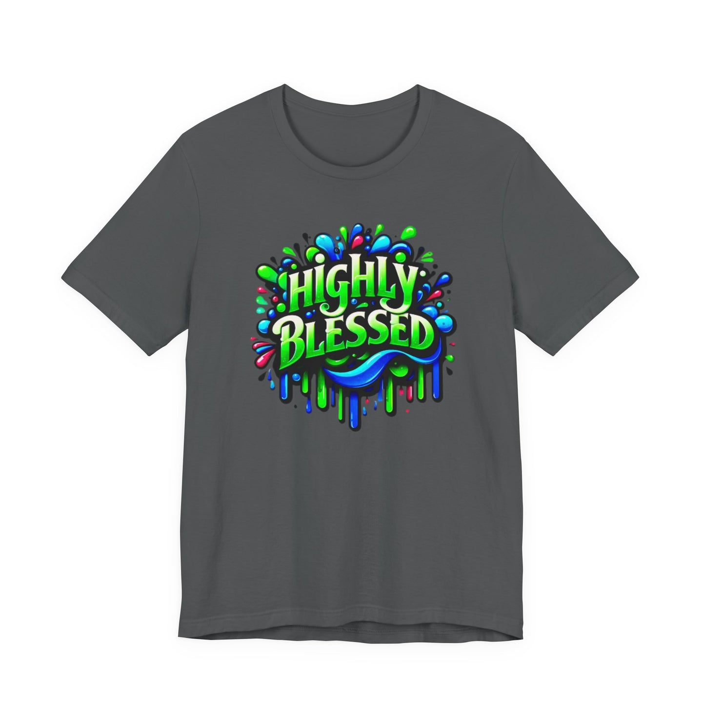 "Highly Blessed" -  Motivational Graphic Faith Based Women's Cotton T-shirt