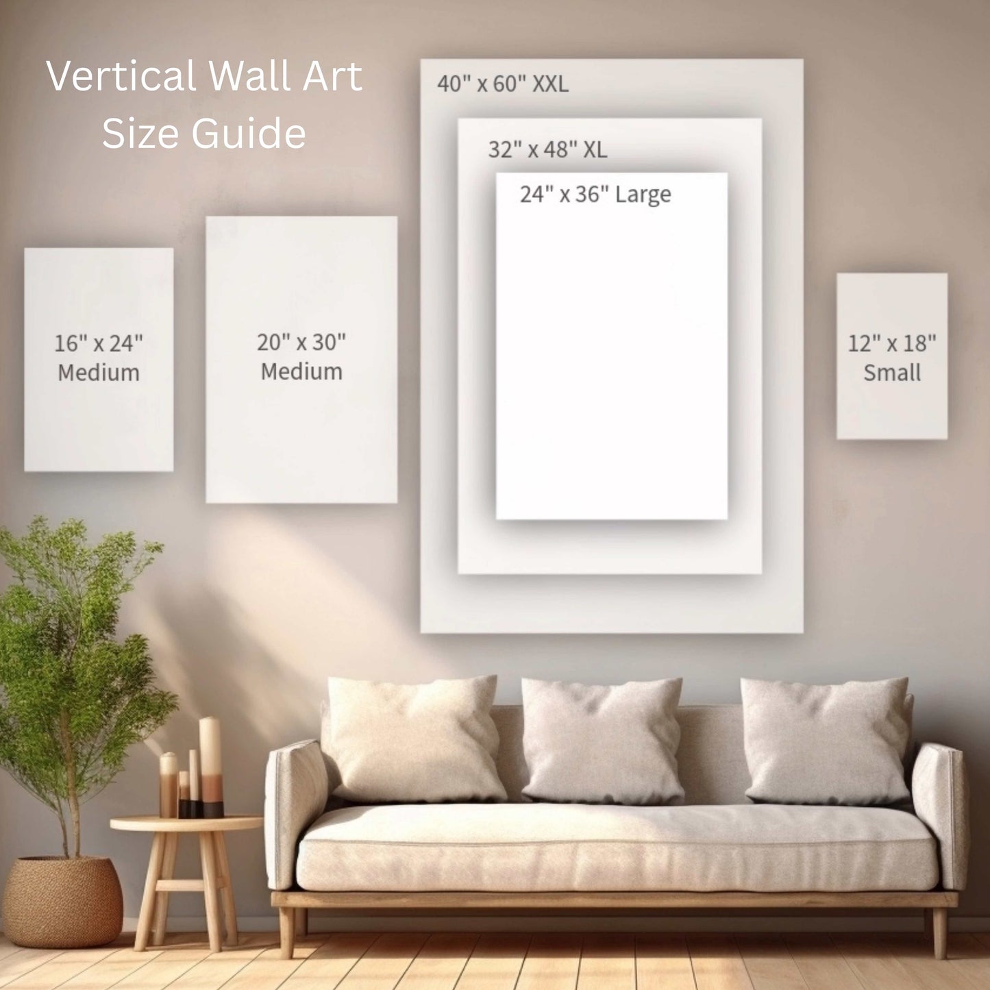 Courageous Faith Collection - Psalm 31:24 - Bible Verse Decor, Inspirational Wall Art