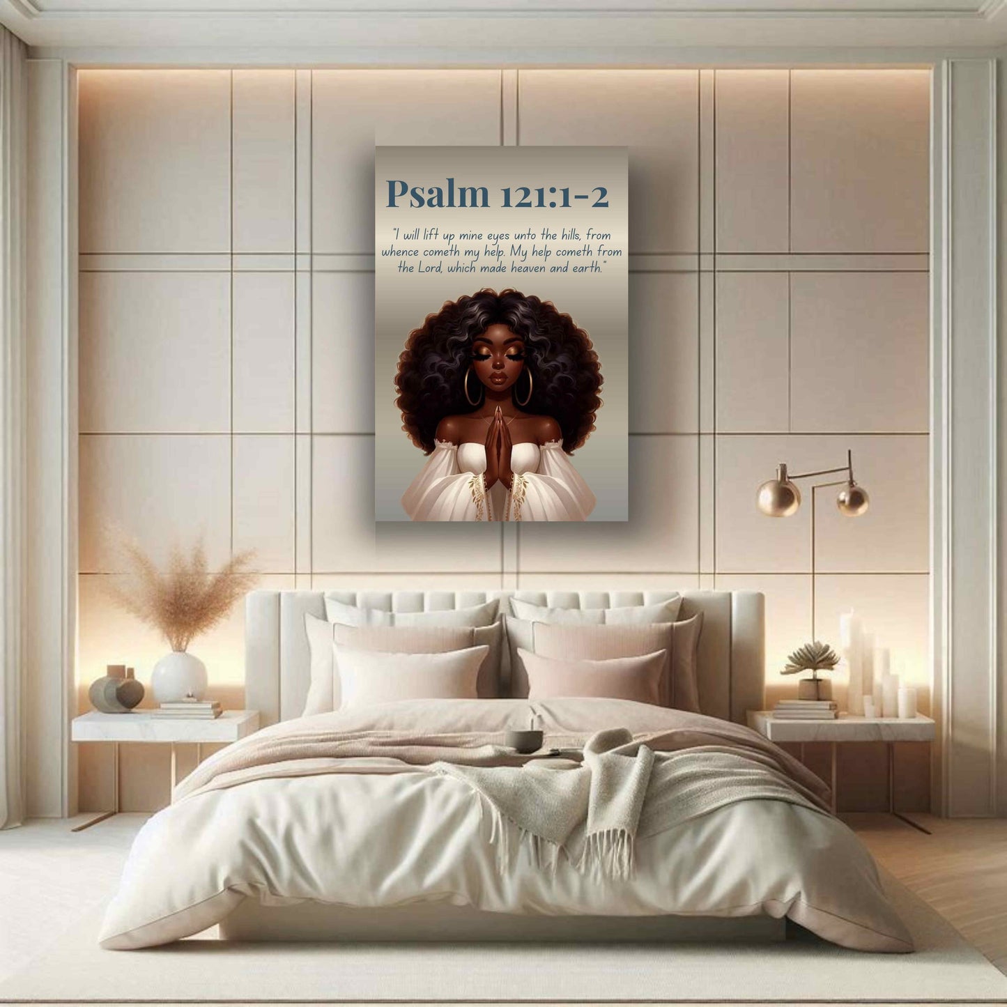 Eyes On The Lord Collection – Psalm 121: 1-2 - Christian Wall Art, Motivational Scripture Art
