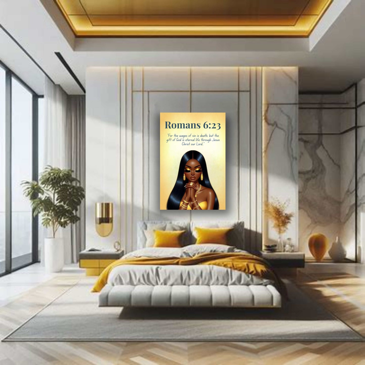 Prayer Warriors Collection – Romans 6:23 - Christian Wall Art, Inspirational Gift