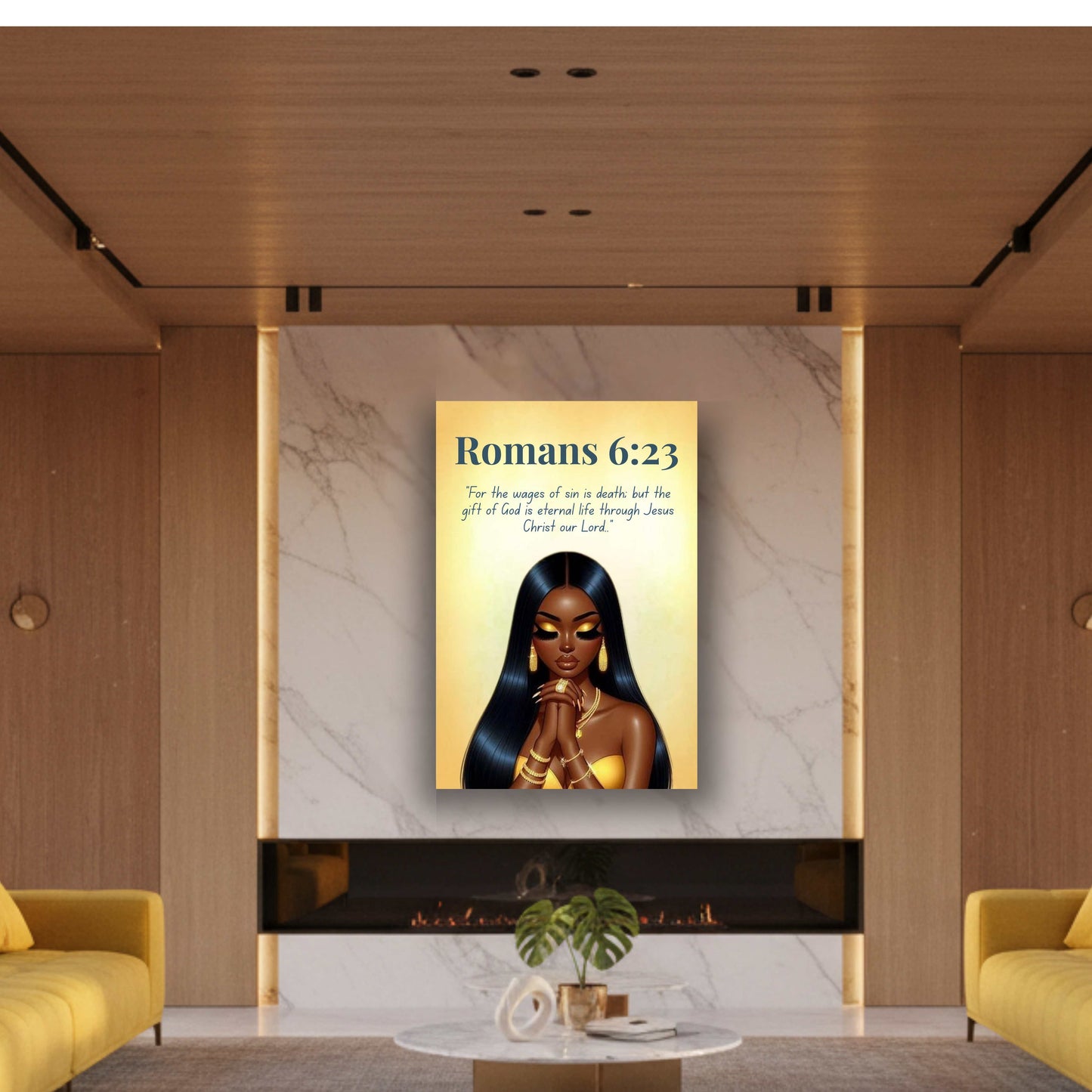 Prayer Warriors Collection – Romans 6:23 - Christian Wall Art, Inspirational Gift