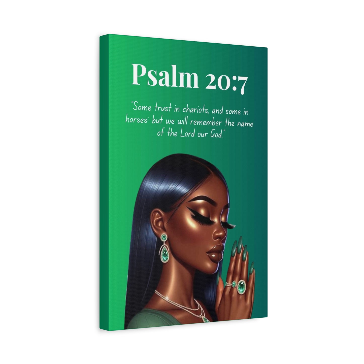 Prayer Warriors Collection – Psalm 20:7 - Christian Wall Art, Scripture Canvas Gift