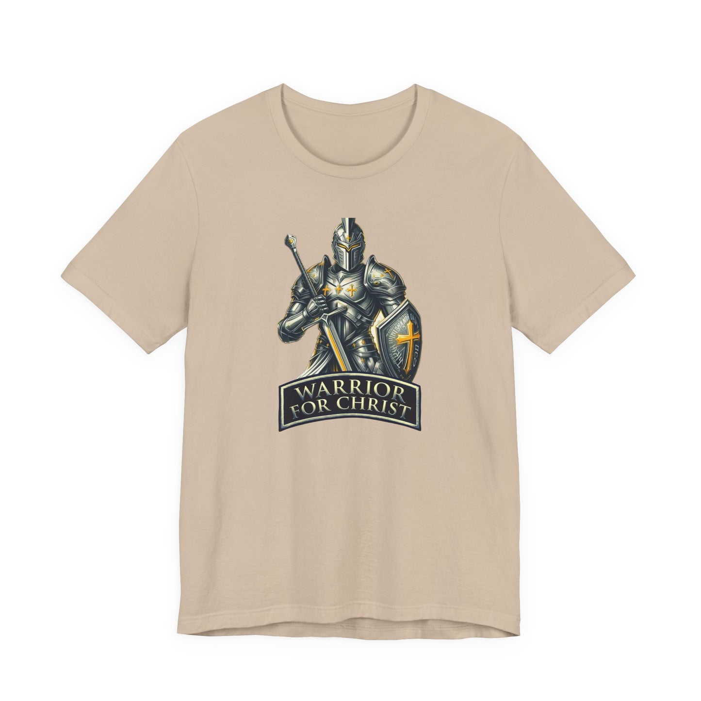 "Warrior for Christ" T-shirt - Inspirational Christian Men's Shirt - Faith-Based Gift