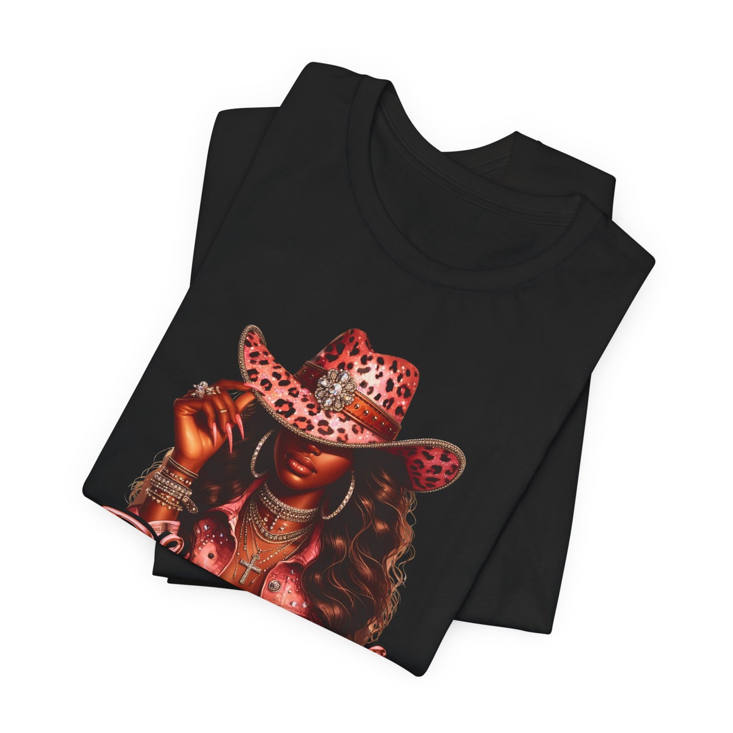 "Blessed" - Inspirational Faith Based Women's Cotton T-shirt, Cowgirl Graphic