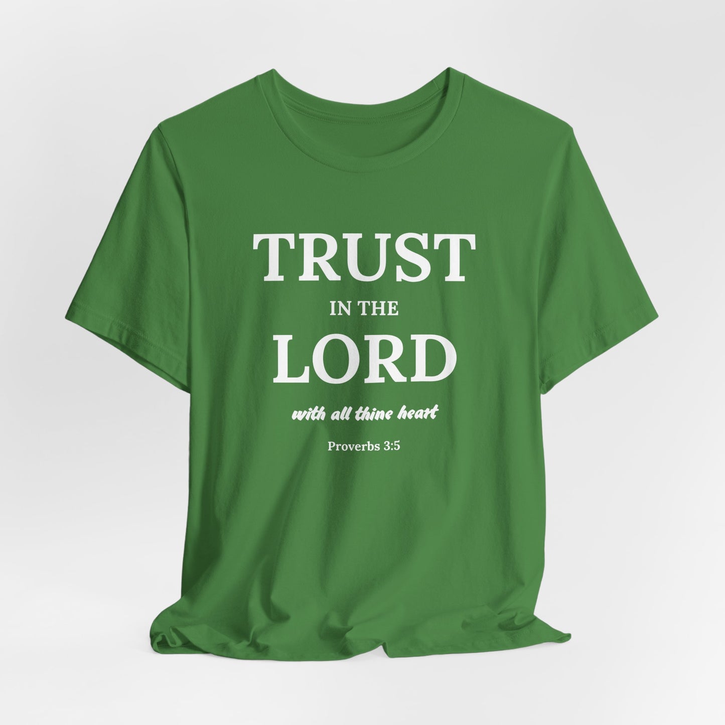 Proverbs 3:5 "Trust in the Lord" Christian Women's T-shirt Bible Verse Inspired