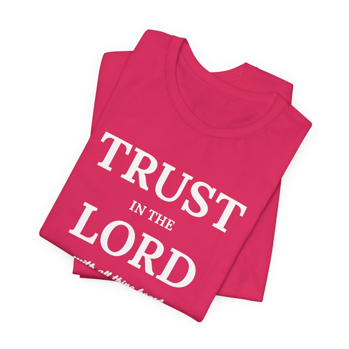 Proverbs 3:5 "Trust in the Lord" Christian Women's T-shirt Bible Verse Inspired