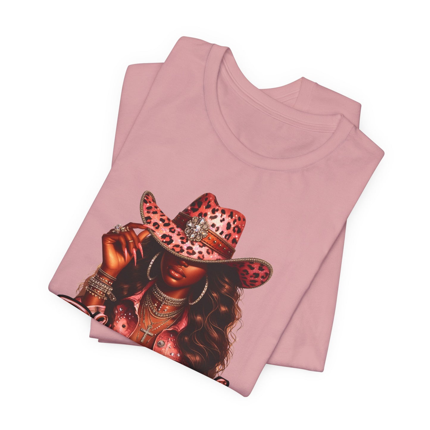 "Blessed" - Inspirational Faith Based Women's Cotton T-shirt, Cowgirl Graphic
