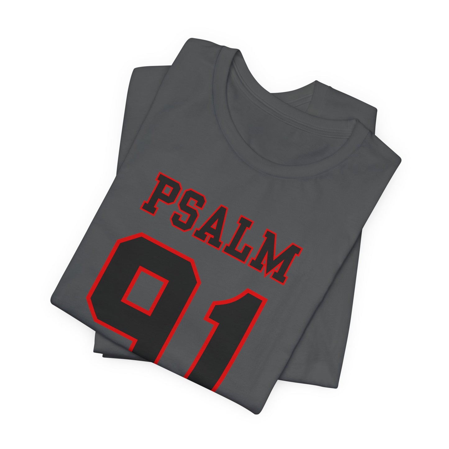 Psalm 91 - Football Jersey Style Men’s Christian Faith T-shirt