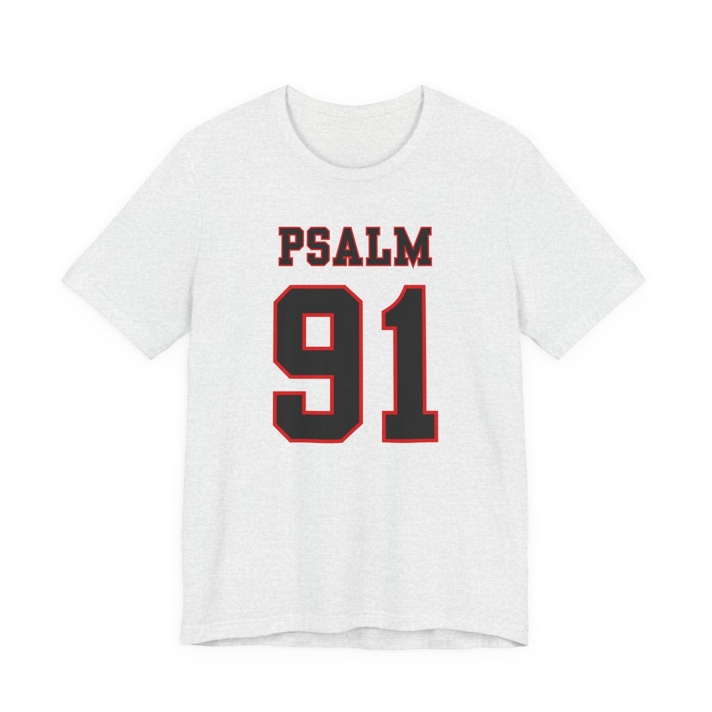Psalm 91 - Football Jersey Style Men’s Christian Faith T-shirt