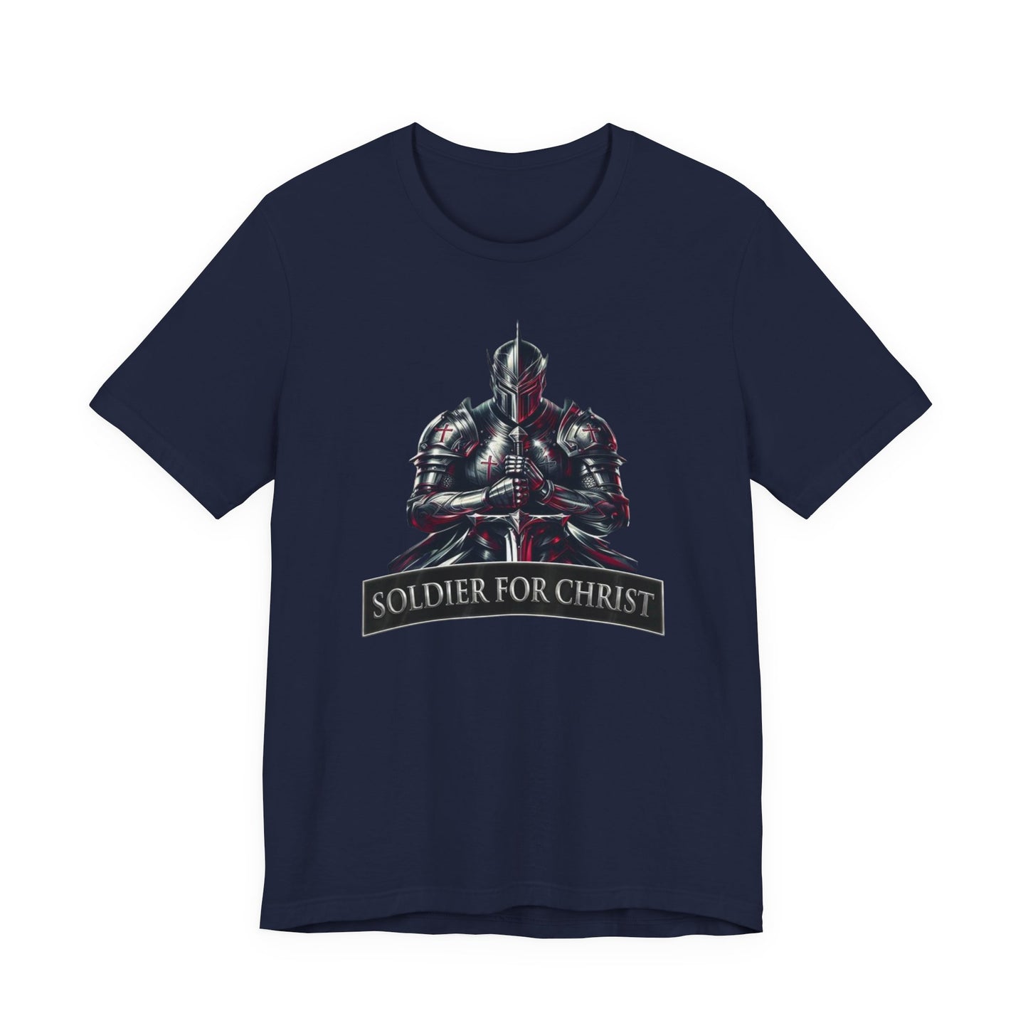 "Soldier for Christ Tee" - inspirational Christian Men's Shirt, Faith-Based Gift
