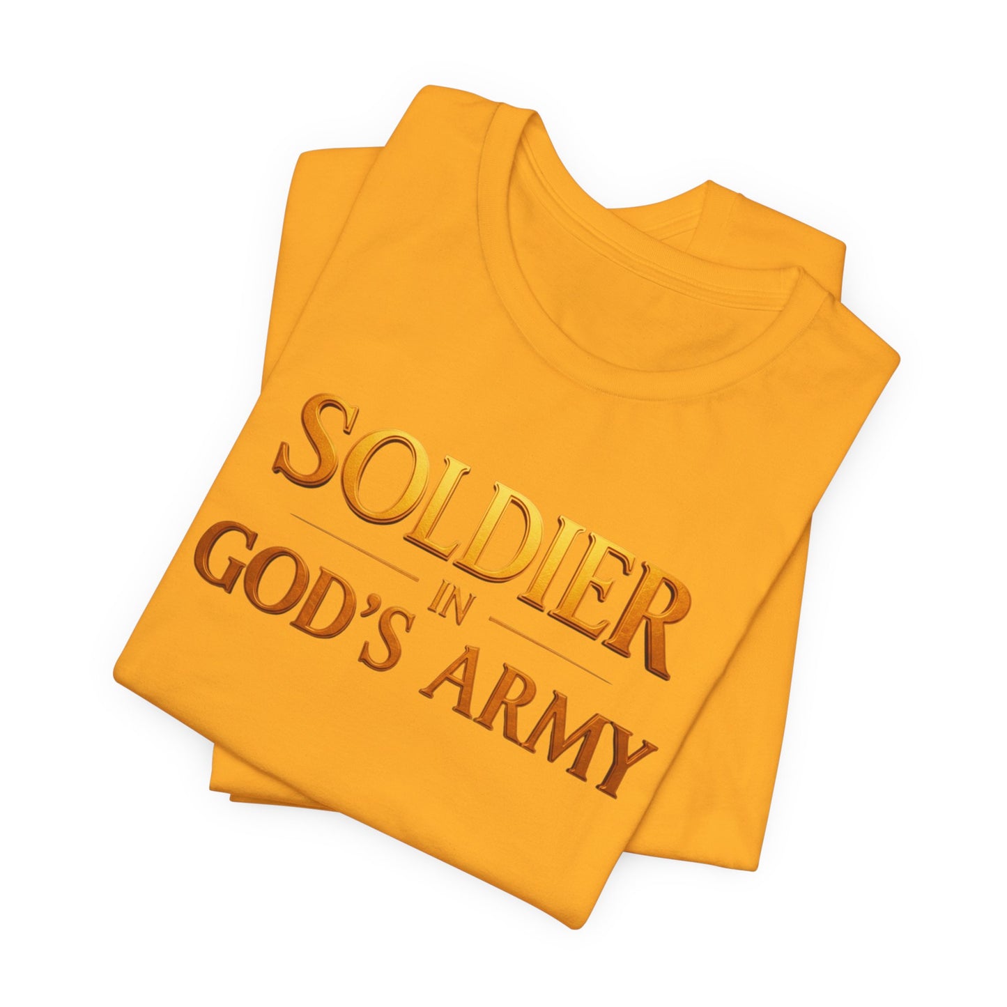 "Soldier in God’s Army" Christian Faith Men's T-Shirt