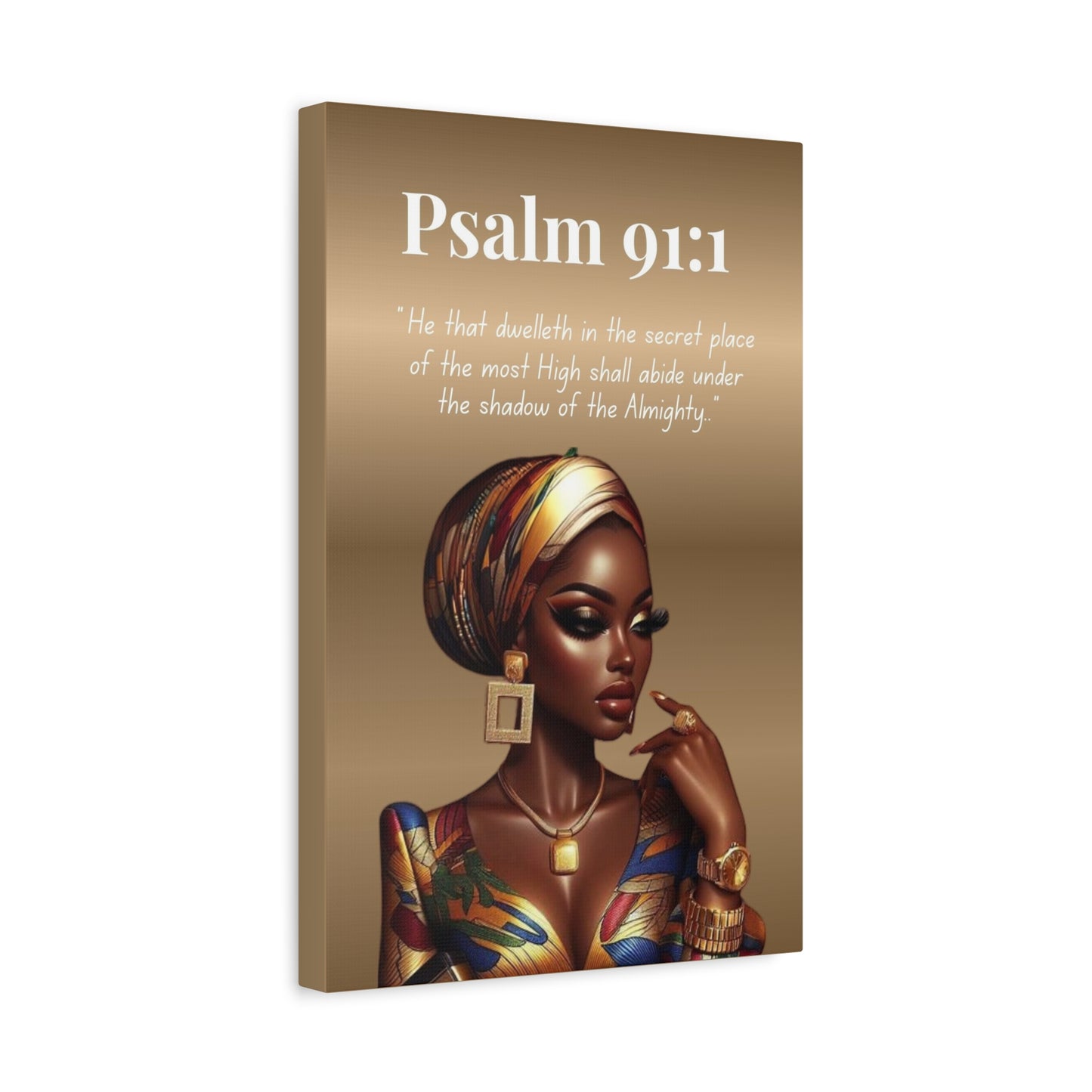 God Is For Us Collection - Psalm 91:1 - Bible Verse Wall Art, Christian Home Décor