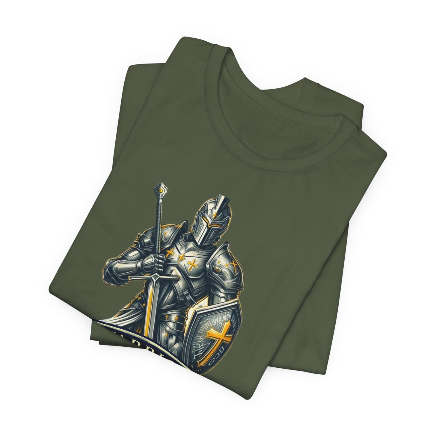 "Warrior for Christ" T-shirt - Inspirational Christian Men's Shirt - Faith-Based Gift