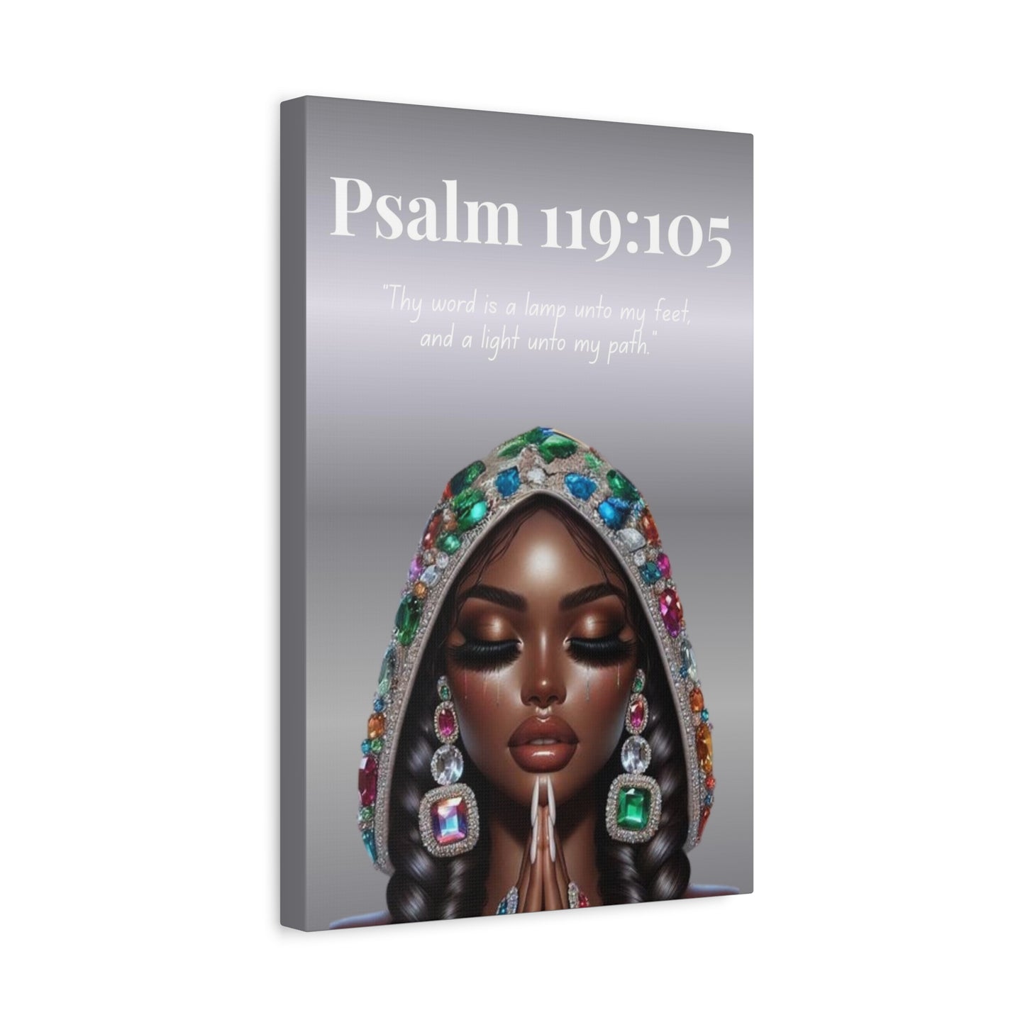 Virtuous Woman Collection - Psalm 119:105 - Scripture Canvas, Bible Verse Decor