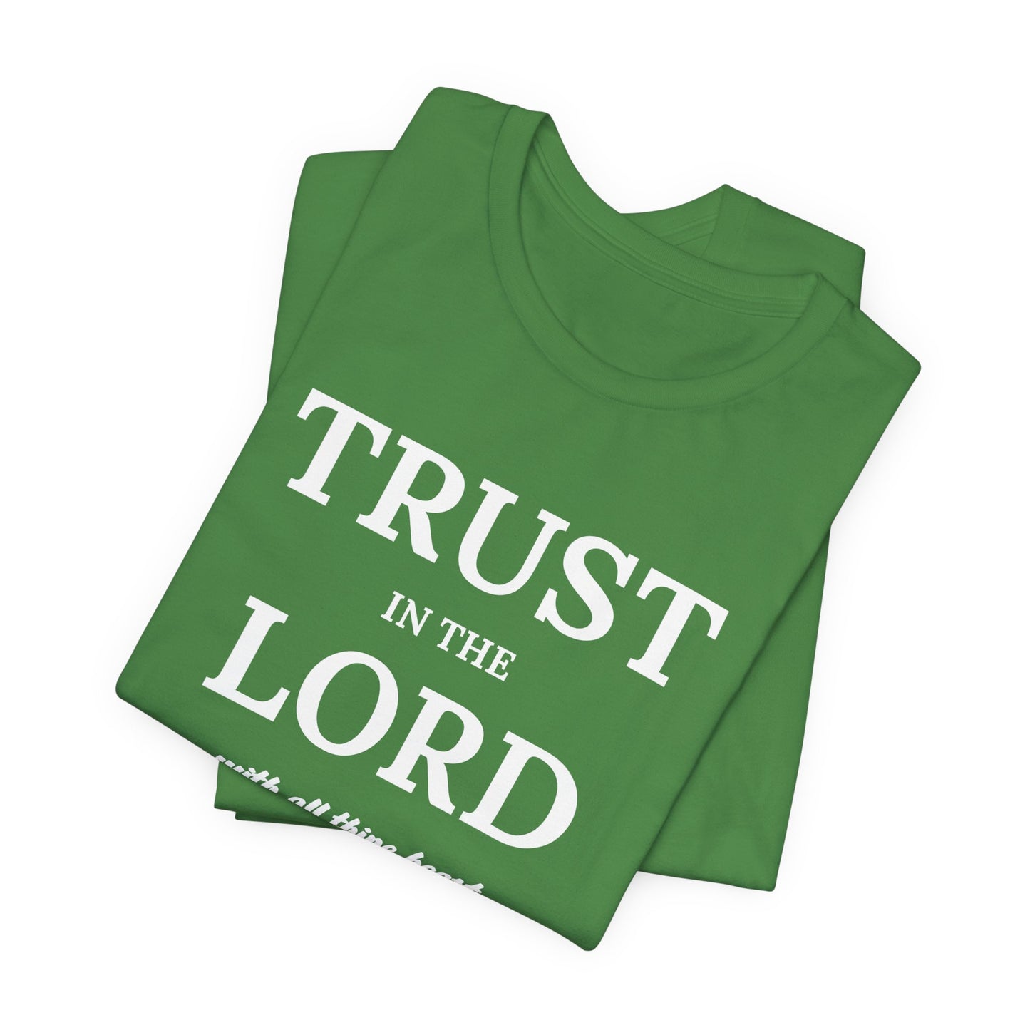 Proverbs 3:5 "Trust in the Lord" Christian Women's T-shirt Bible Verse Inspired