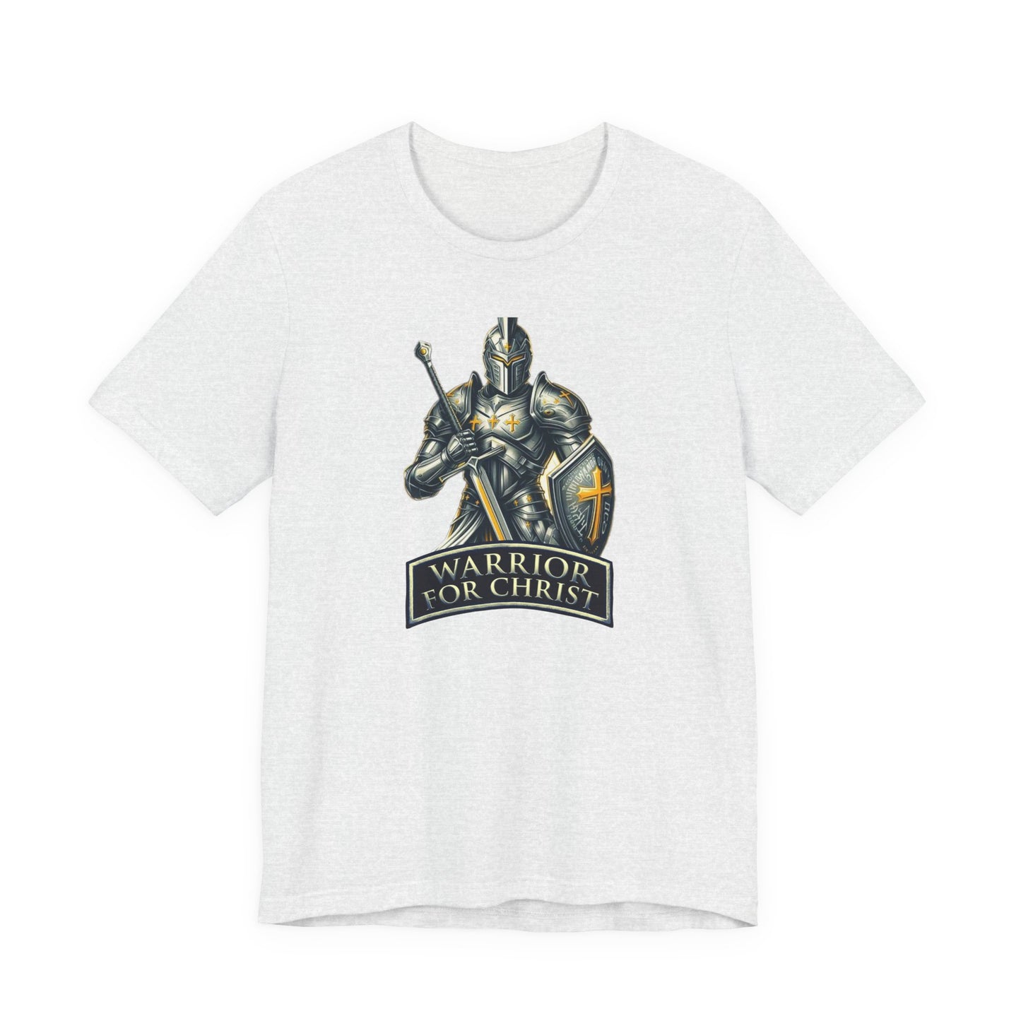 "Warrior for Christ" T-shirt - Inspirational Christian Men's Shirt - Faith-Based Gift