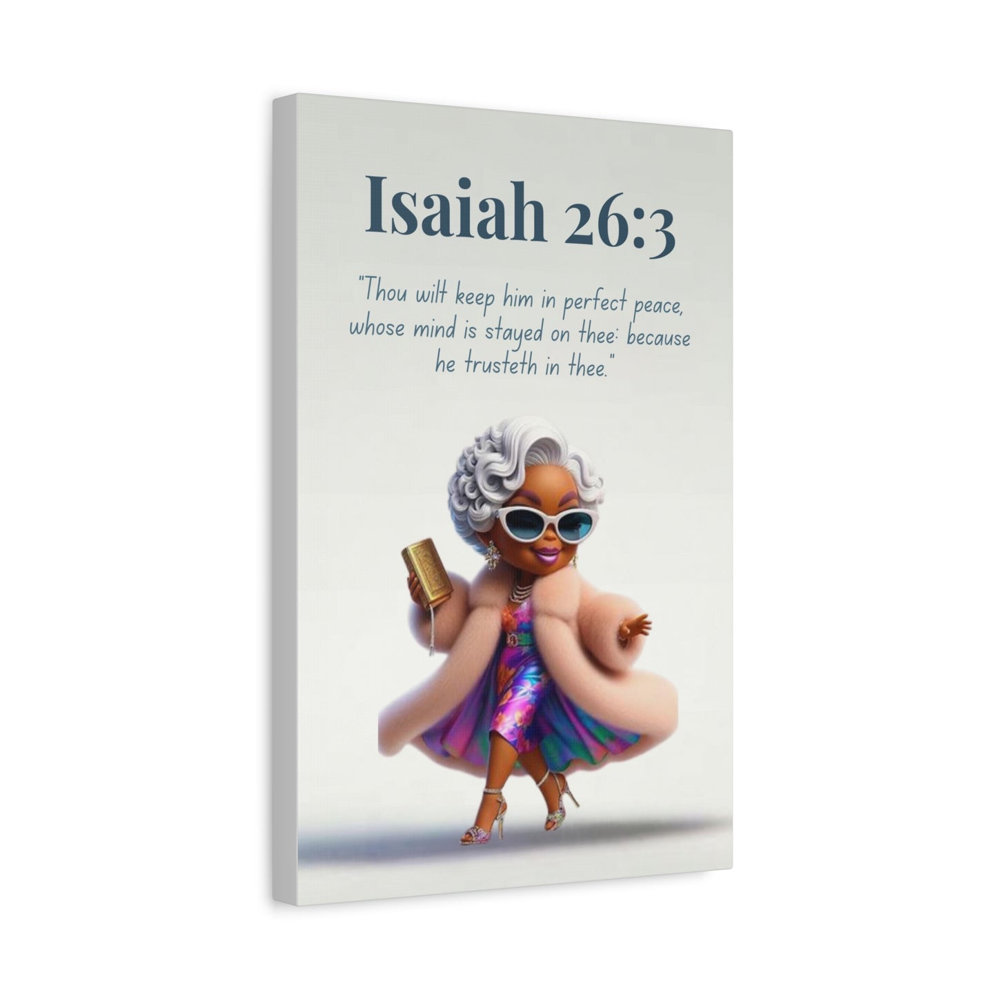 Unshakeable Faith Collection - Isaiah 26:3 - Christian Motivational Scripture Wall Art