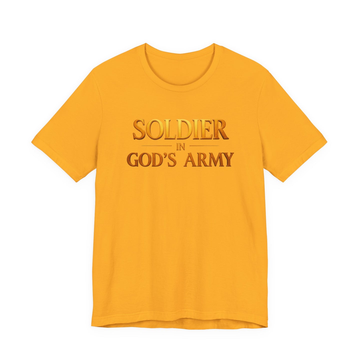 "Soldier in God’s Army" Christian Faith Men's T-Shirt