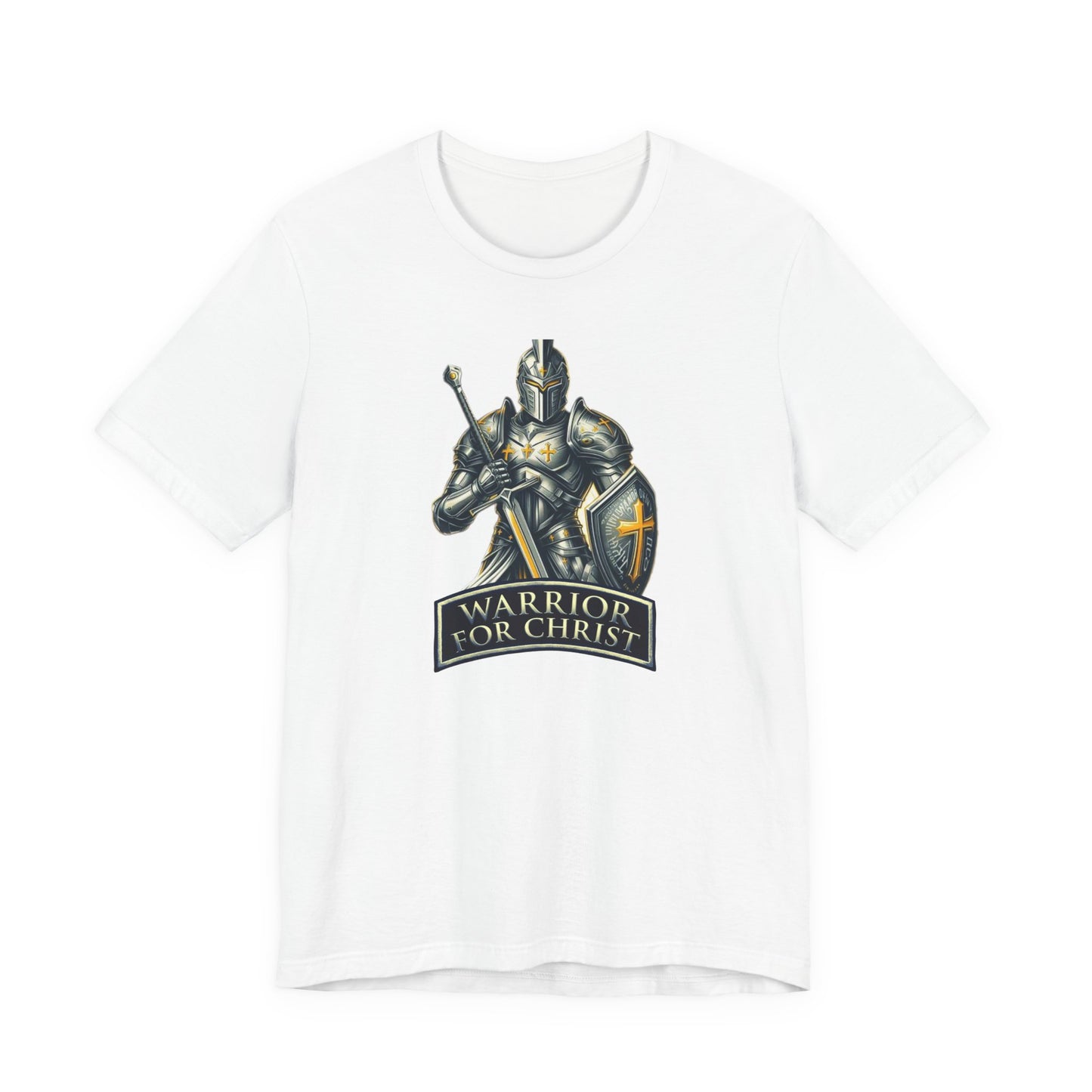 "Warrior for Christ" T-shirt - Inspirational Christian Men's Shirt - Faith-Based Gift