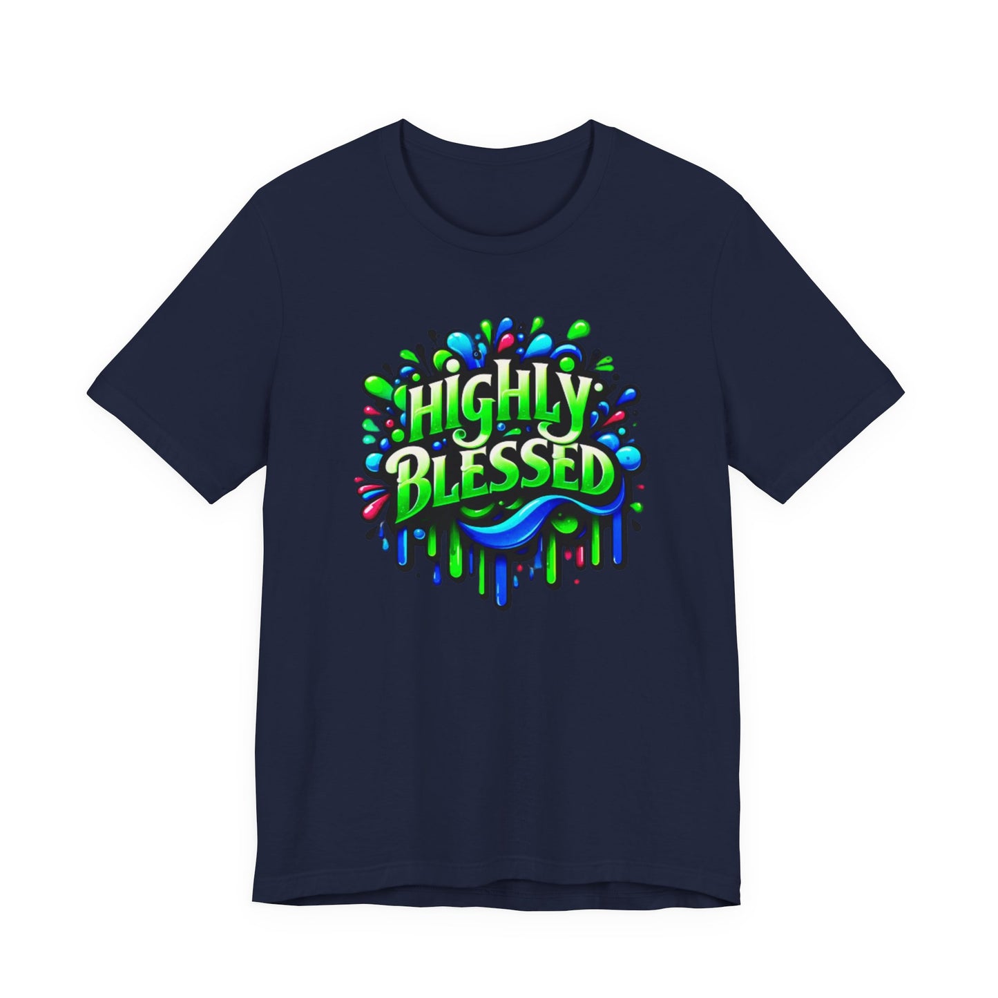 "Highly Blessed" -  Motivational Graphic Faith Based Women's Cotton T-shirt